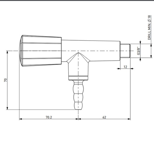 [10 -125225-SA-clinical] TOF 2000/20 - Gas Tap – nozzle 90°